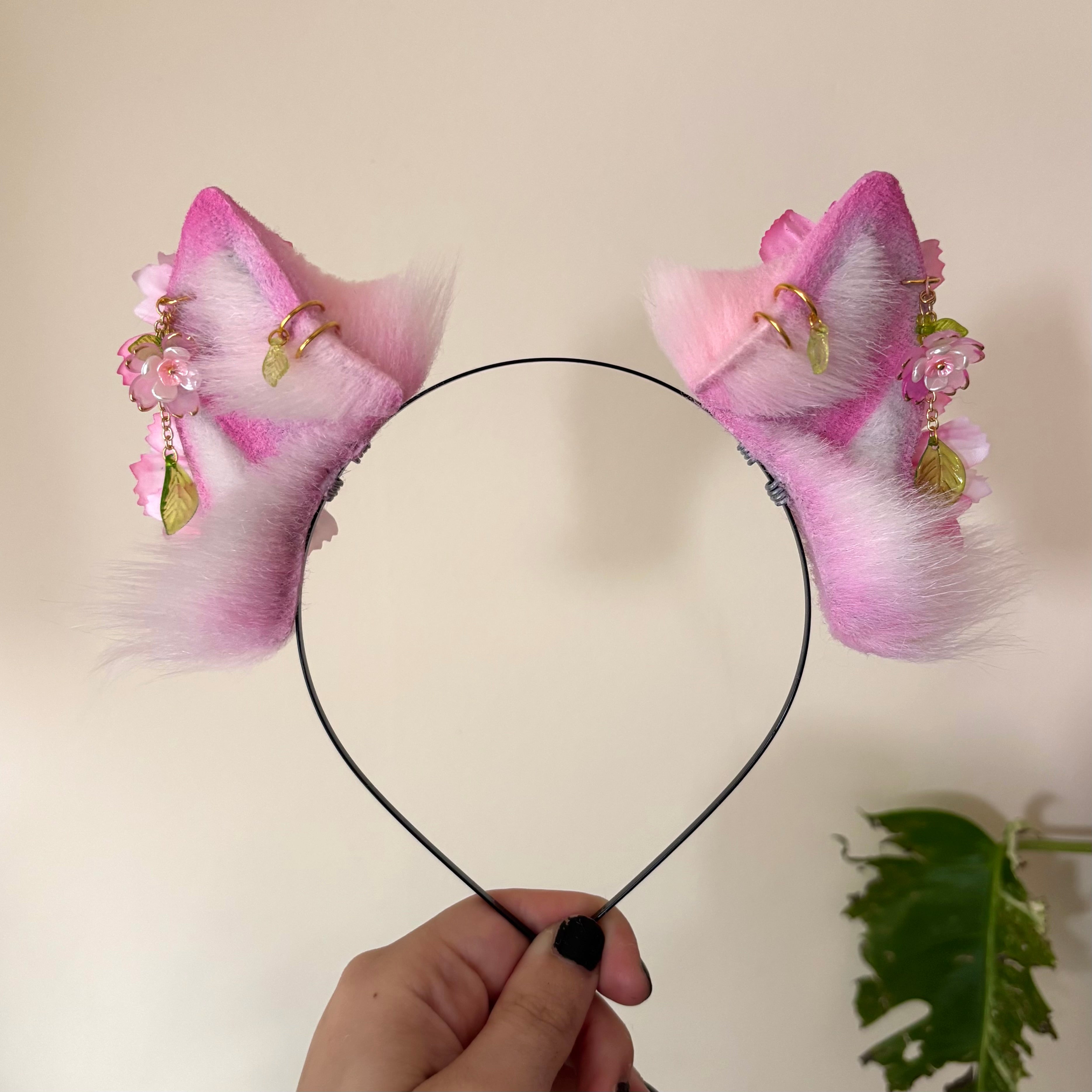 Pink Sakura Blossom Kitten Set